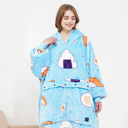 Heated Hoodie Blanket